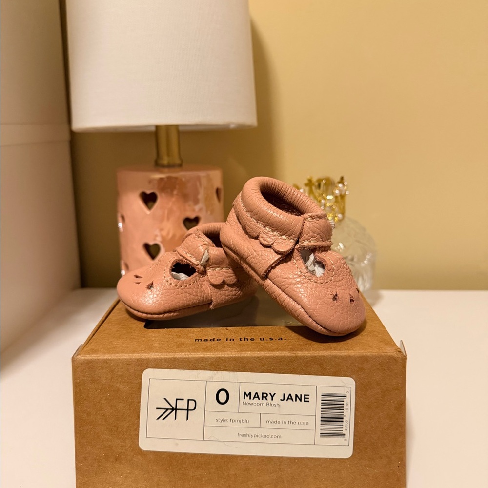 Freshly Picked Baby Moccasins - Soft Pink